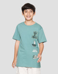 Nevada Print Patch Skate Kaos Anak Laki-laki