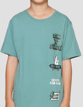 Nevada Print Patch Skate Kaos Anak Laki-laki