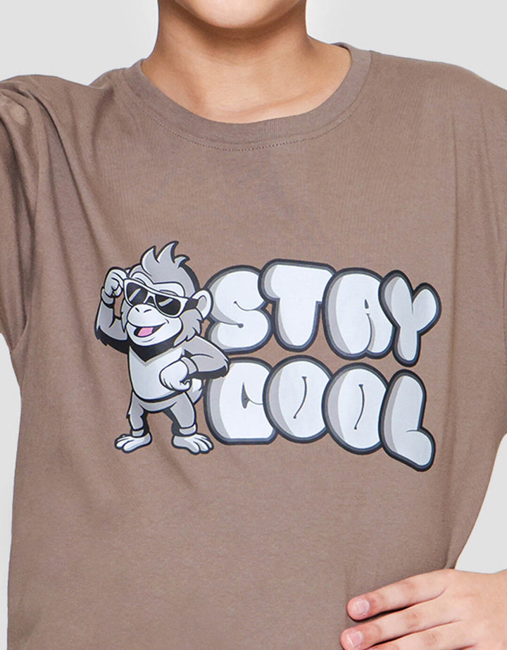Nevada Print Stay Cool Kaos Anak Laki-laki