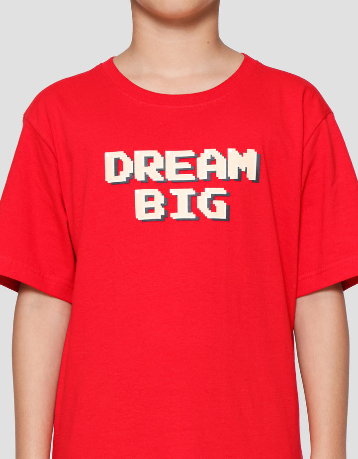 Nevada Print Pixel Dream Big Kaos Anak Laki-laki