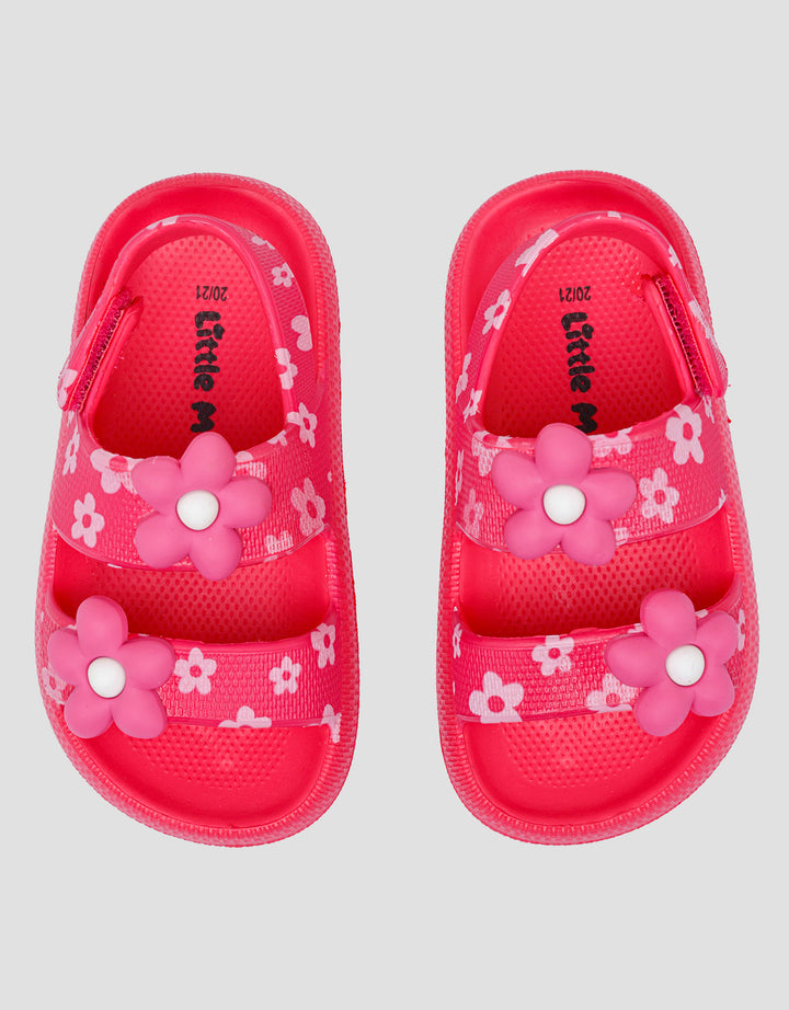 Little M Flower Sandal Slip On Anak Perempuan