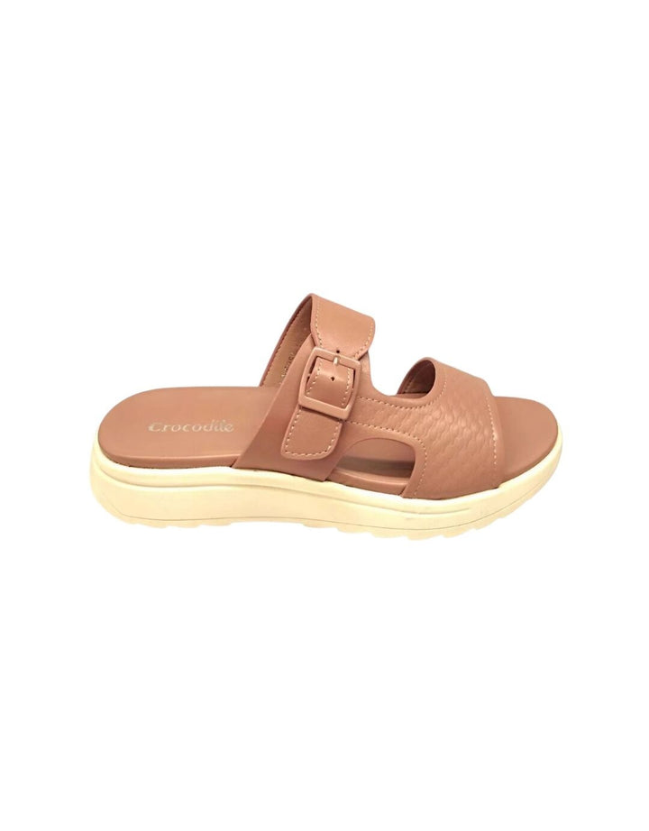 Crocodile LR Sandal Warna Tan Pink Wanita