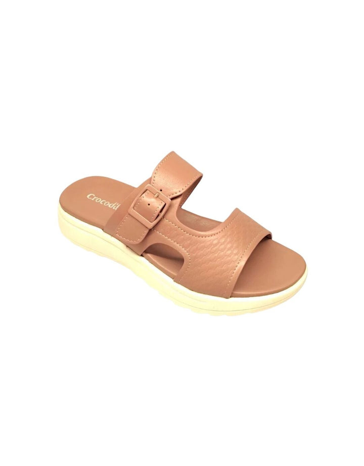 Crocodile LR Sandal Warna Tan Pink Wanita