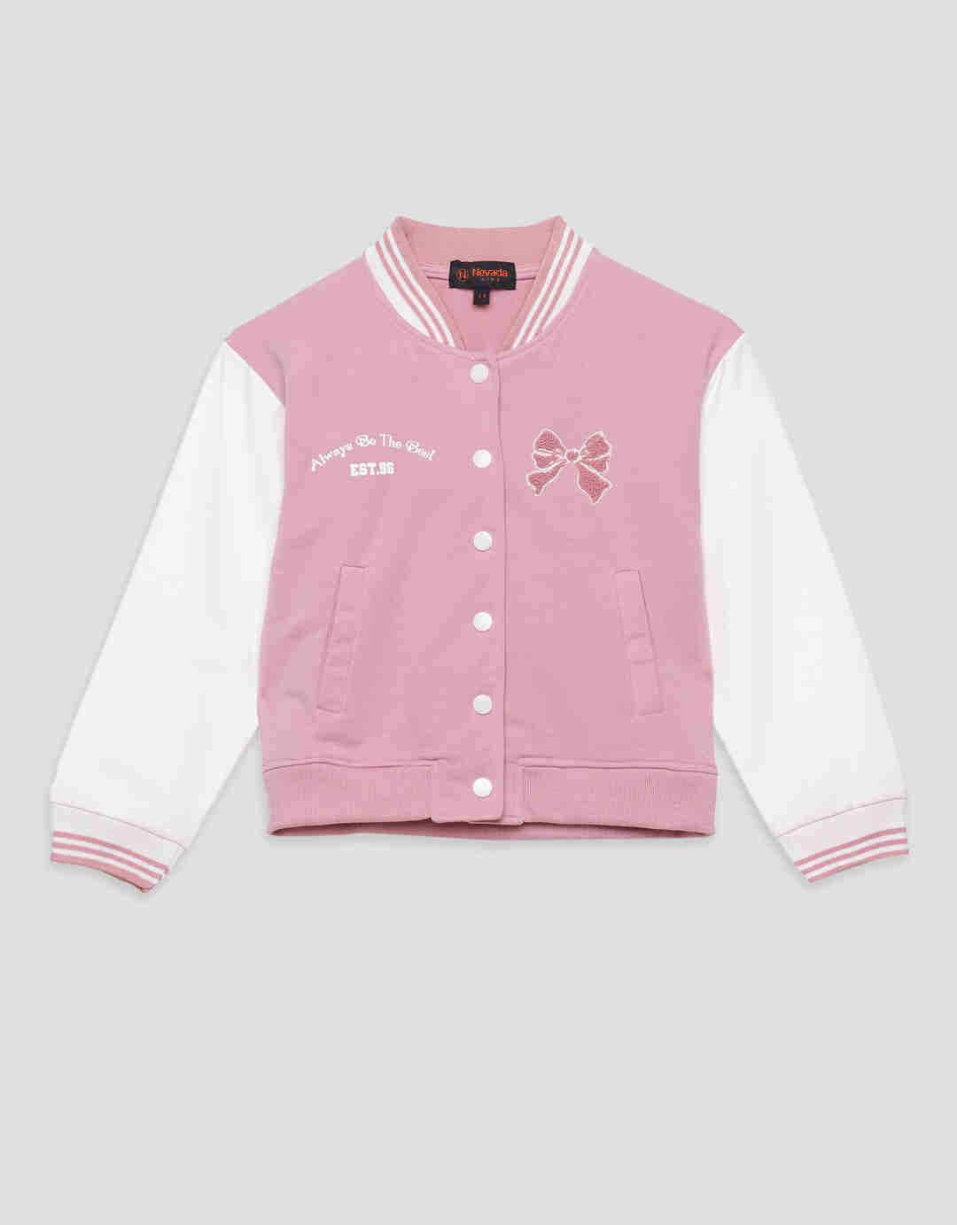Nevada Varsity Ribbon Jaket Anak Perempuan