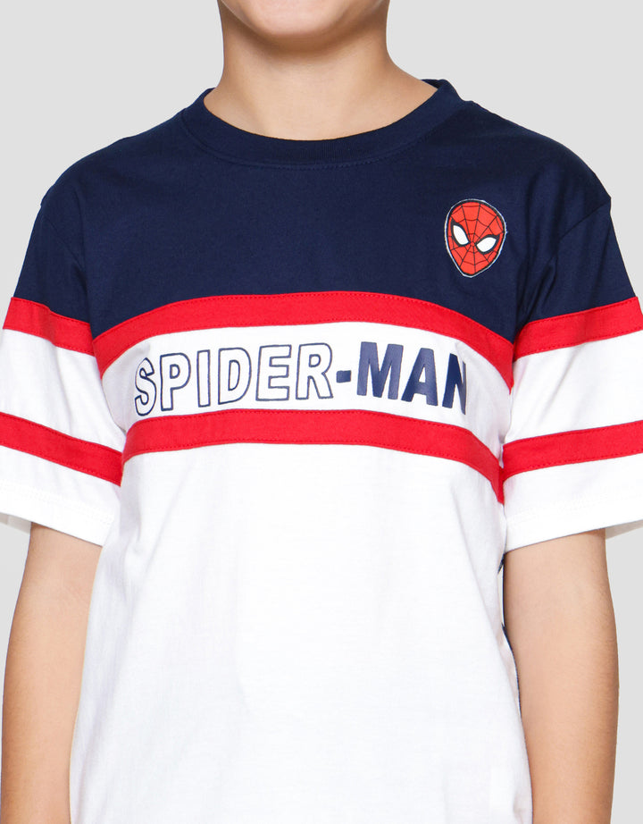 Marvel Spiderman Face Kaos Anak Laki-laki