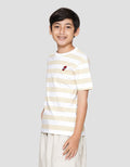 Marvel Spiderman Stripe Kepala Patch Kaos Lengan Pendek Anak Laki-laki