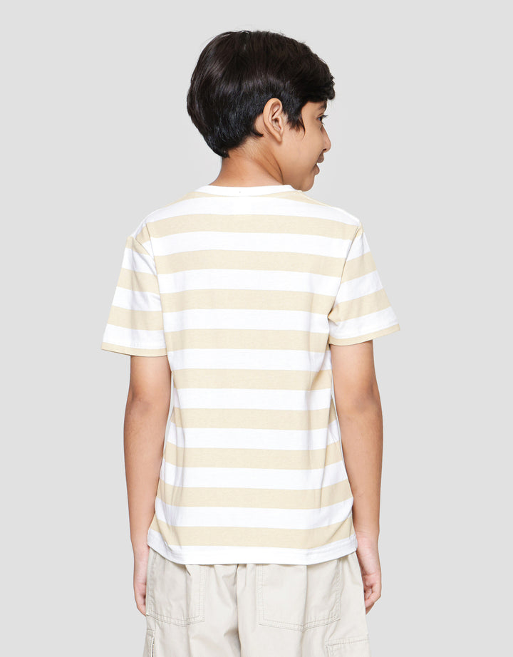 Marvel Spiderman Stripe Kepala Patch Kaos Lengan Pendek Anak Laki-laki