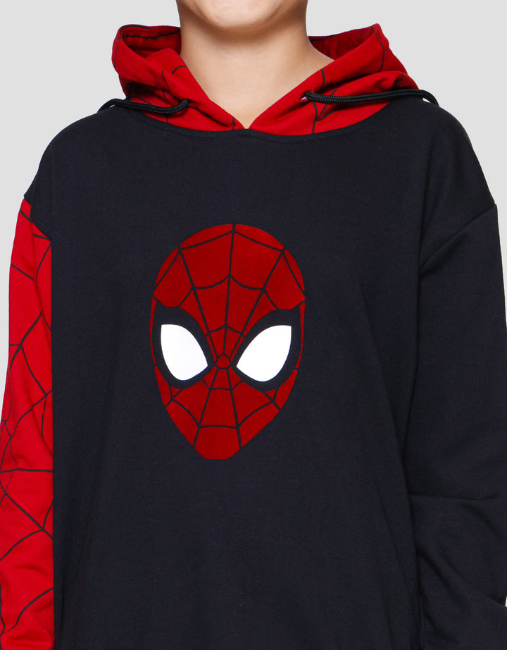 Marvel SPD Face Sweater Hoodie Anak Laki-laki