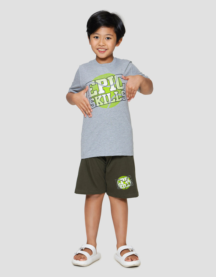 Nevada Epic Skill Print Pakaian Set Anak Laki-laki