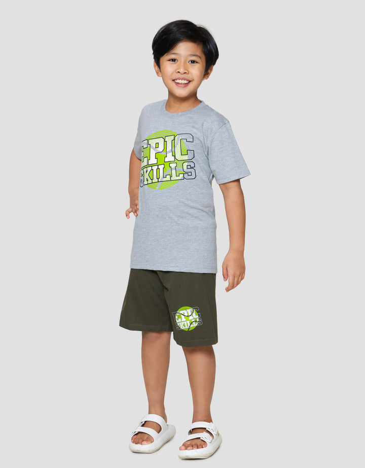 Nevada Epic Skill Print Pakaian Set Anak Laki-laki