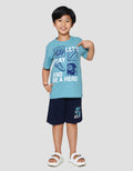Nevada Lets Play Print Pakaian Set Anak Laki-laki