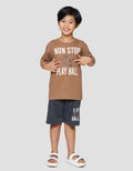Nevada Non Stop Play Ball Print Pakaian Set Anak Laki-laki