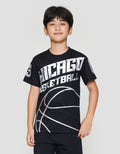 Nevada Chicago Ball Print Kaos Anak Laki-laki