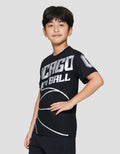 Nevada Chicago Ball Print Kaos Anak Laki-laki
