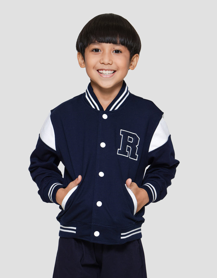 Little M APL R Letter Jaket Bomber Anak Laki-laki