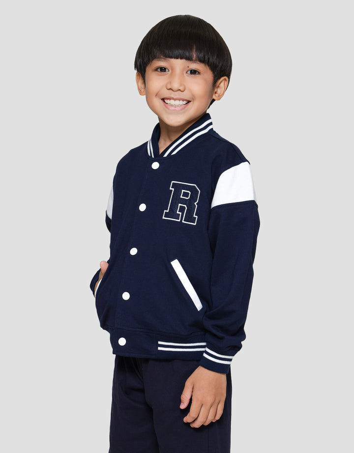 Little M APL R Letter Jaket Bomber Anak Laki-laki