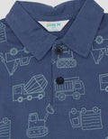 Little M Polo Print Tractor Pakaian Setelan Bayi