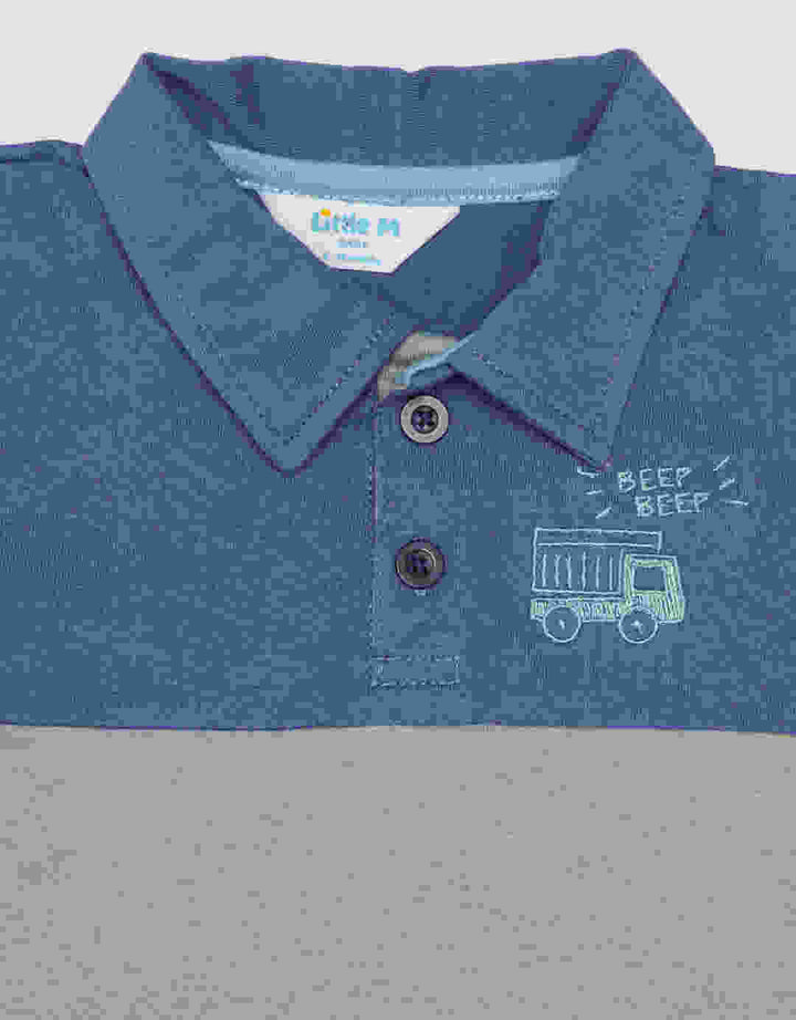 Little M Polo Cns Dino Pakaian Setelan Bayi