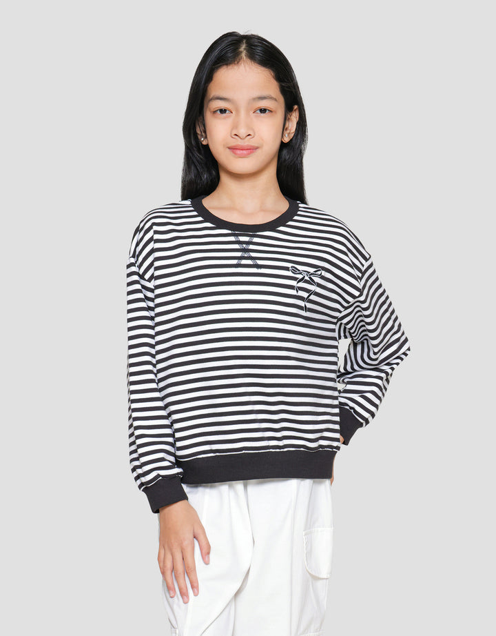 Nevada Stripes Two Color Sweater Anak Perempuan