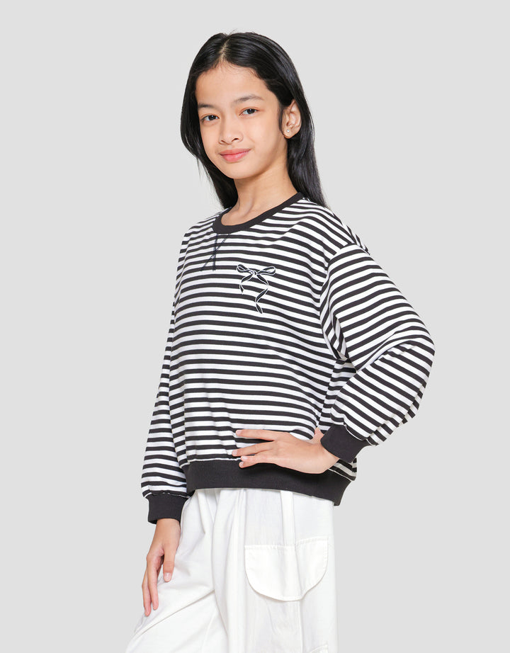 Nevada Stripes Two Color Sweater Anak Perempuan