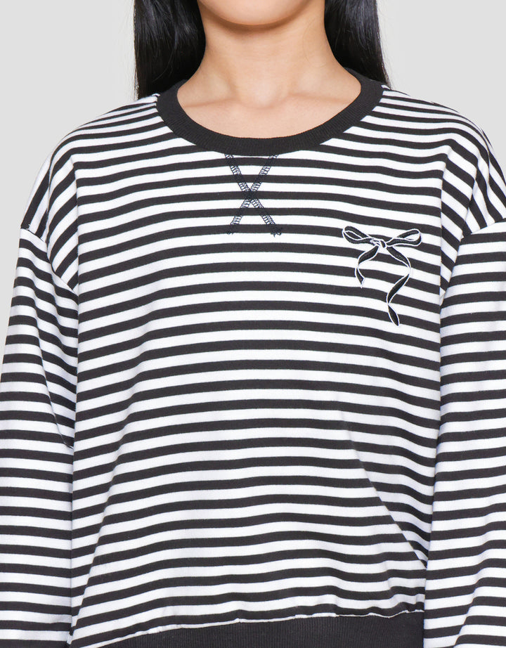 Nevada Stripes Two Color Sweater Anak Perempuan