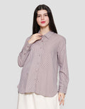 Connexion Basic Print Stripe Women's Sleeve Shirt
