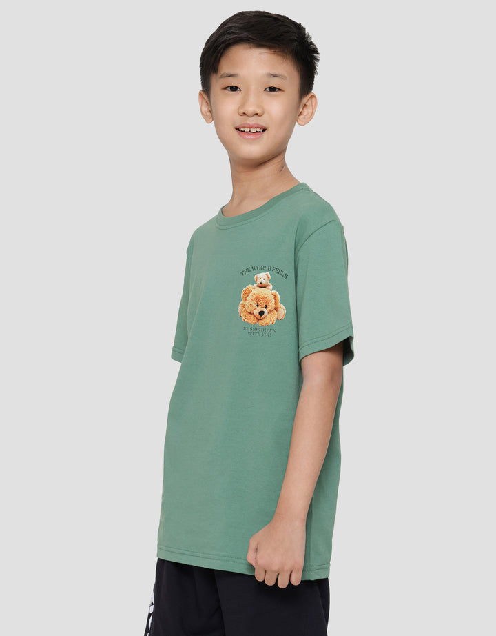 Nevada Print Logo Bear Small Boys Short Sleeve T-Shirt