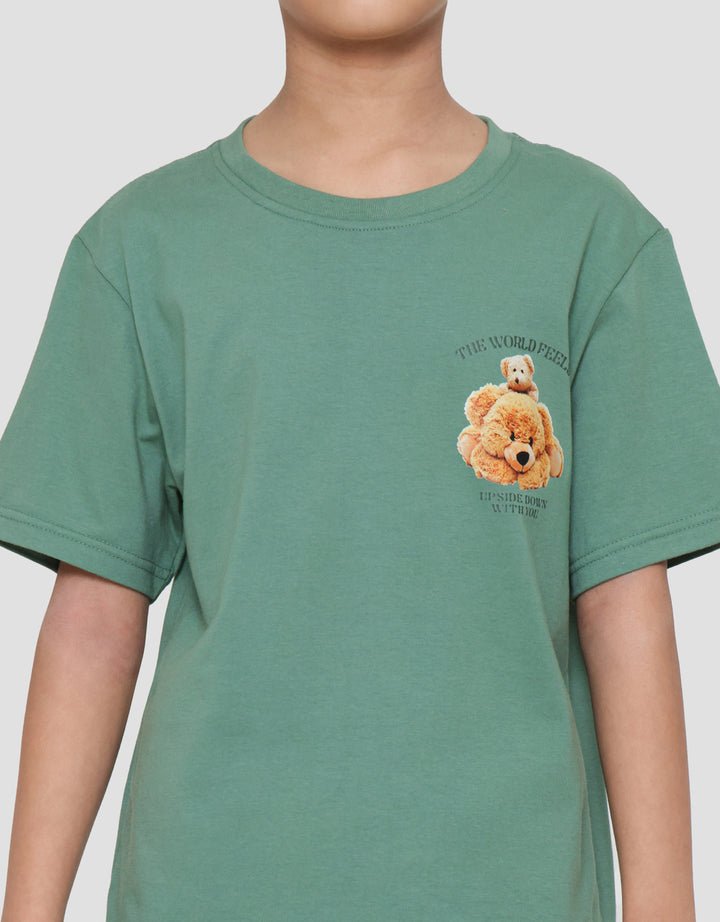 Nevada Print Logo Bear Small Boys Short Sleeve T-Shirt