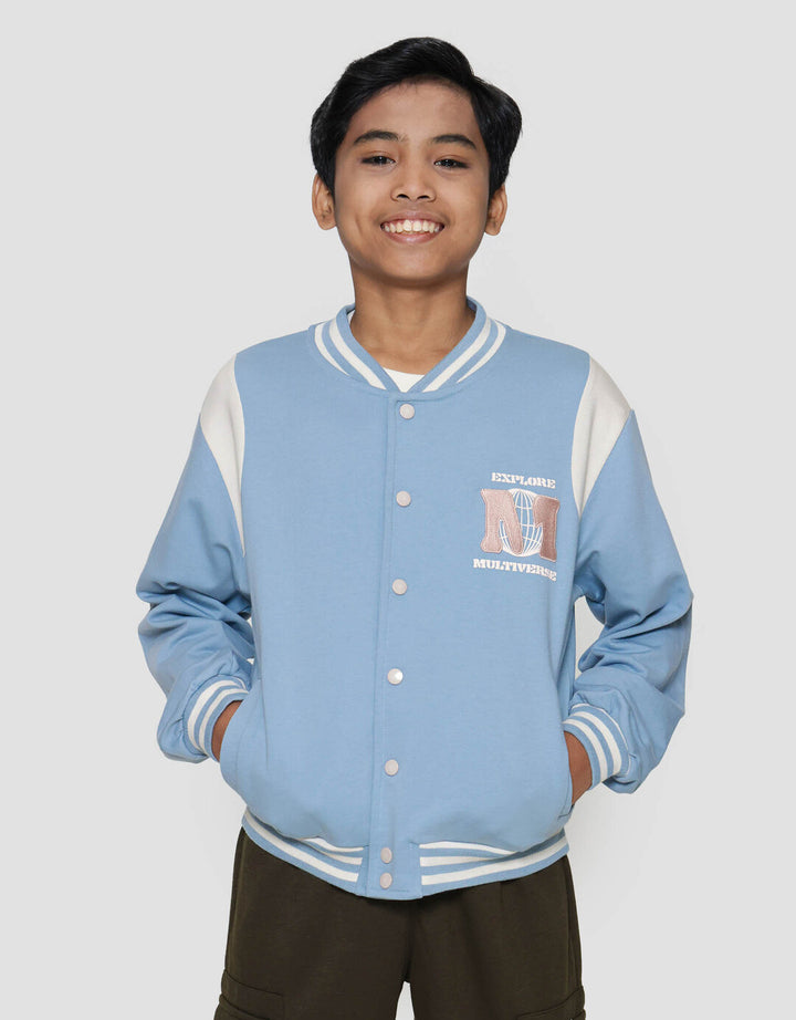 Nevada Knit Bomber Varsity Cut N Sewn Jaket Anak Laki-laki