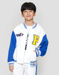 Nevada Knit Bomber Varsity With Chenille Letter Jaket Anak Laki-laki