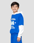 Nevada Knit Hoodie Print La Sweater Anak Laki-laki