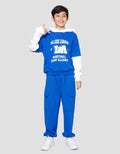 Nevada Knit Hoodie Print La Sweater Anak Laki-laki