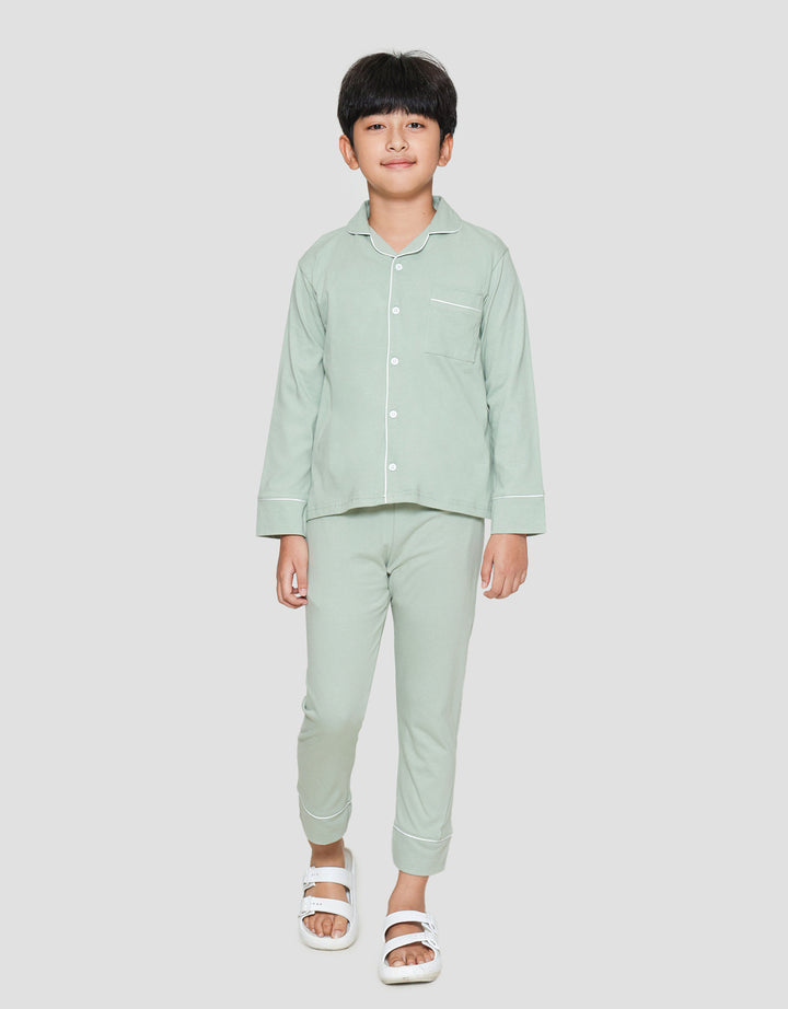 Little M Ess Polos Baju Tidur Set Anak Laki-Laki