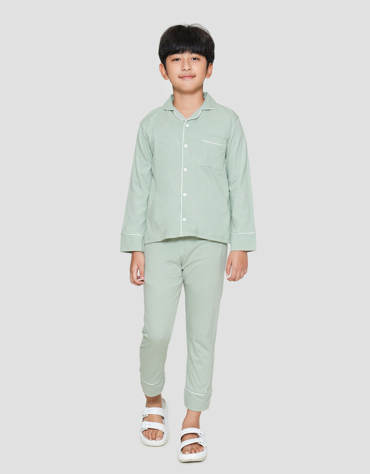 Little M Ess Polos Baju Tidur Set Anak Laki-Laki