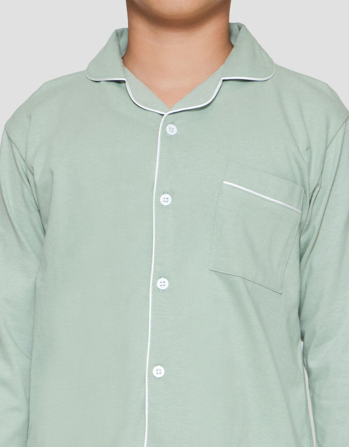 Little M Ess Polos Baju Tidur Set Anak Laki-Laki