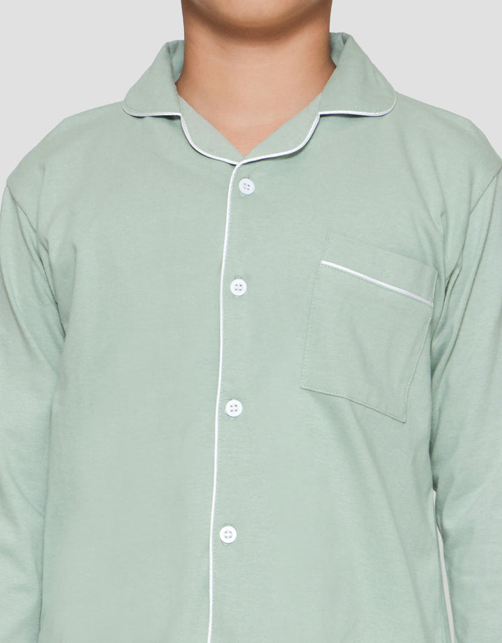 Little M Ess Polos Baju Tidur Set Anak Laki-Laki