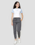 Nevada Raglan Print Superman Kaos Lengan Pendek Wanita