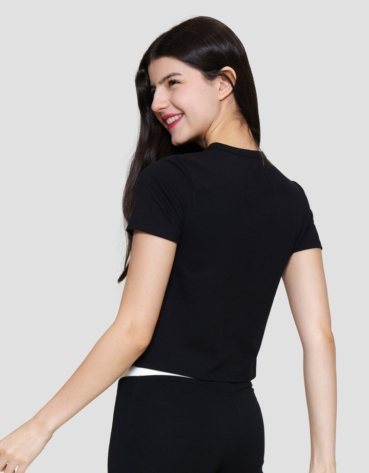 Nevada Spandex Print Studs Superman Kaos Wanita