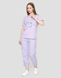 Disney Regular Print Lilo & Stitch Kaos Lengan Pendek Wanita