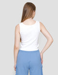 Disney Rib Print Stitch Angel Kaos Tanktop Wanita