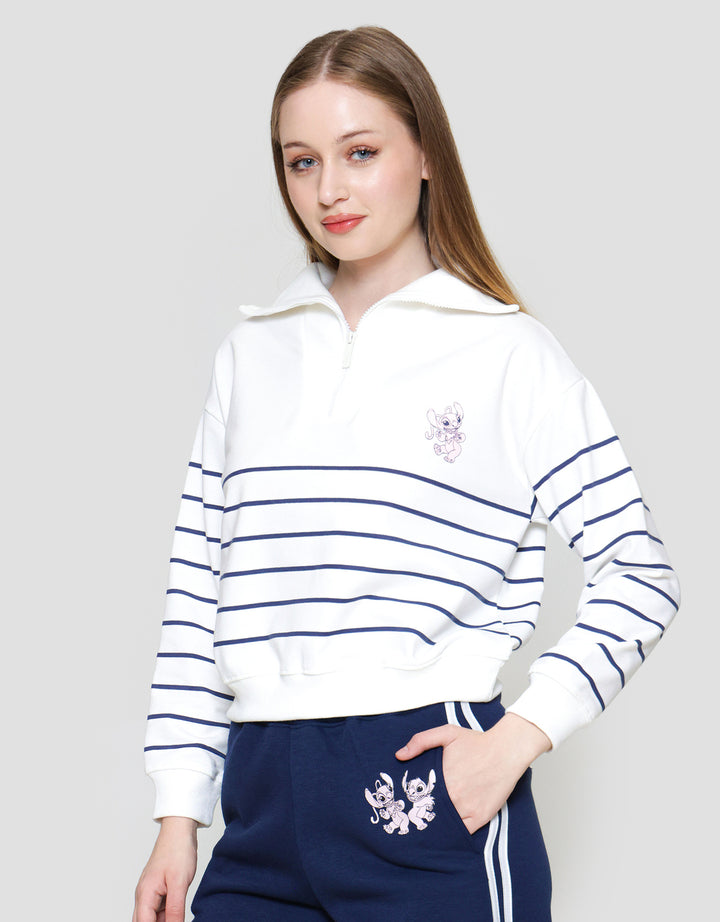 Disney Reguler Baby Terry Print Stitch Sweater Wanita