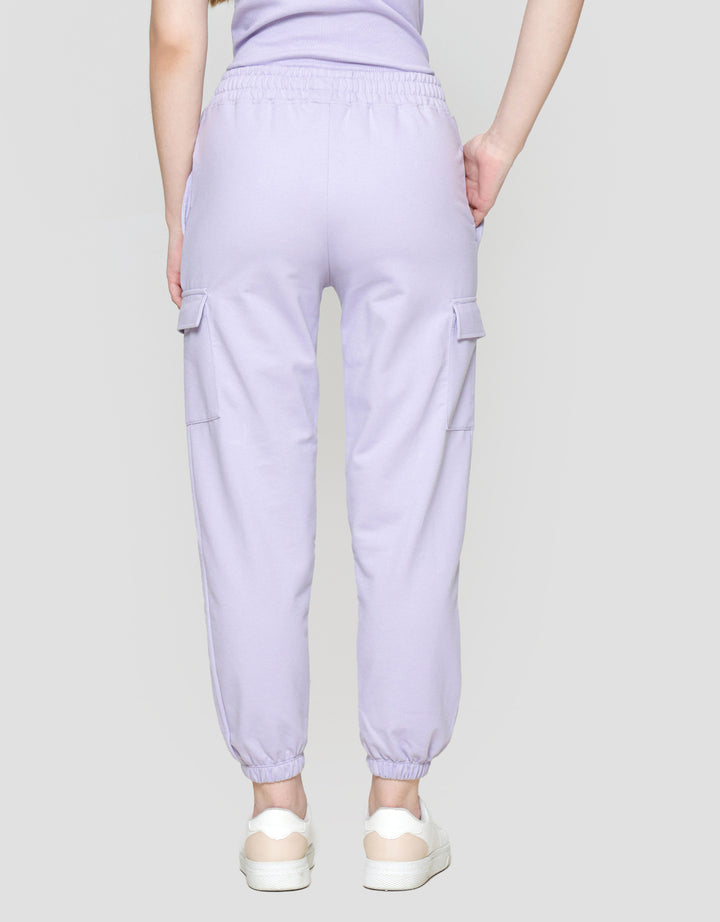 Disney Print Stitch Celana Jogger Wanita