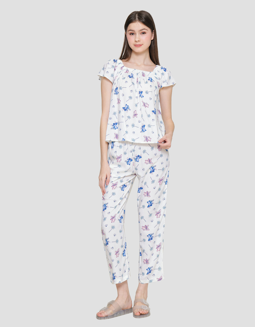 Disney Wite Stitch Women's Pajama Set