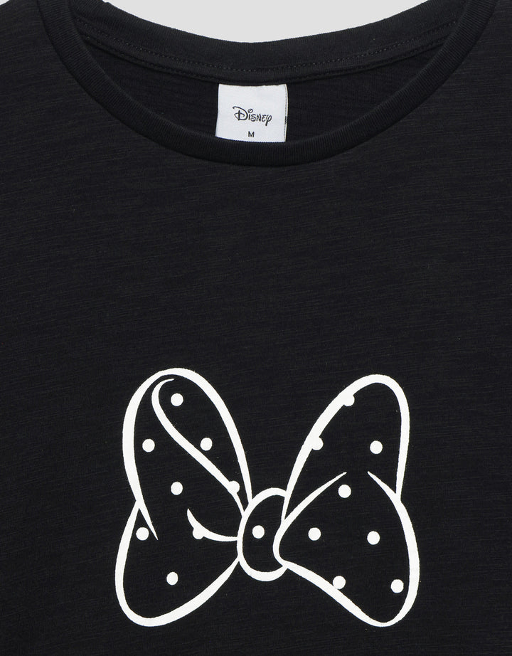 Connexion Print Pita Minnie Kaos Lengan Pendek Wanita