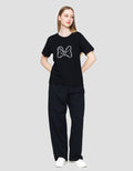 Connexion Print Pita Minnie Kaos Lengan Pendek Wanita
