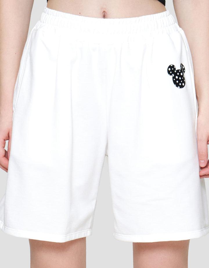 Disney Bordir Mickey Celana Pnedek Wanita