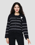 Disney Garis Mickey Cardigan Wanita