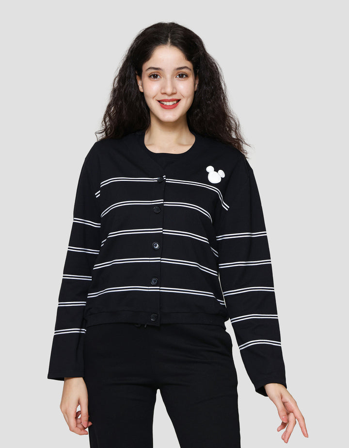 Disney Garis Mickey Cardigan Wanita