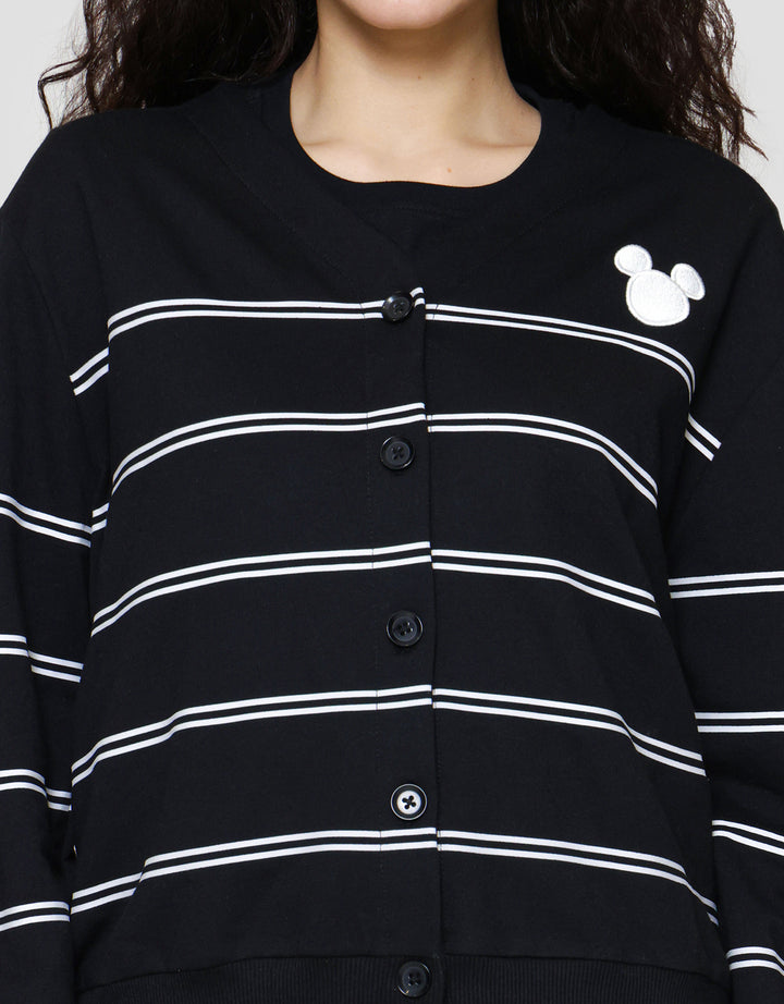 Disney Garis Mickey Cardigan Wanita