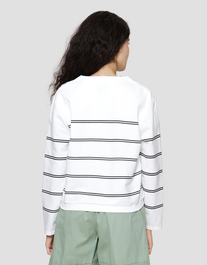 Connexion Garis Mickey Cardigan Wanita